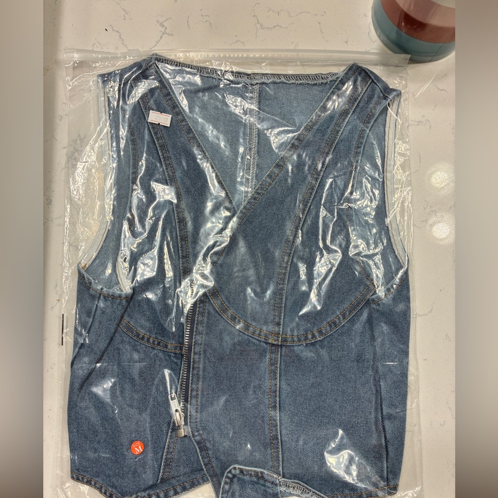 VICI Indie Corset Denim Vest Small Medium Large XL - Picture 5 of 5